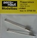 Flaggenstock, vernickelt,  50 mm hoch, 2 Stück