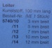 Leiter grau 7x100mm