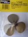 Scale-Schiffsschraube,messingfarbig, 3-Blatt, 50 mm,rechtsl.