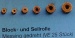 Block-/Seilrollen, messing,  Ø  10 mm, 2,5 mm breit