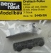 Dreifach-Poller  10 mm,  (Metall brüniert), 2 Stück