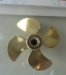 Power-Prop, 4-Blatt, messing,  Ø 30 mm, stumpfe Nabe