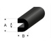 Gummi Profil abgerundet 8x7 m