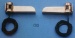 Positionslaternen, vernickelt, 30 mm, 3 Volt,1 Paar=grün/rot