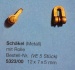Schäkel MS (Metall) mit Rolle, 5 Stück, 12 x 7 x 5 mm