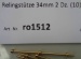Relingstütze 34 mm, 2 Durchzüge, 10 Stück