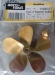 Schiffsschraube, messing,  M 4, 70 mm L, 5-Blatt