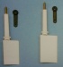 Rudergarnitur aus Kunststoff, Welle messing 3 mm