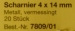 SCHARNIERE, Metall, vermessingt,  4 x 14 mm, 20 Stück