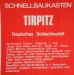 TIRPITZ Schlachtschiff  (L. ca. 125 cm)  incl.20,- f.Sperrg.
