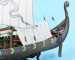 Wikingerschiff Dreki 1:40 Baukasten, Länge 60 cm