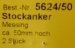 Stockanker, metall, Höhe 51mm, Breite 35 mm, 2 Stück