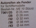 AUTOREIFEN/FENDER 28 mm, z.Zt. nicht lieferbar /1.9.23